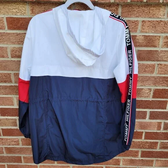 Tommy Hilfiger Windbreaker Jacket Women's Size Small Lightweight Full Zip - Picture 2 of 7